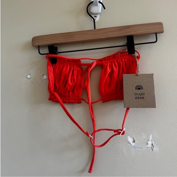 Red Ruffled Bikini Set - Picture 3 of 12